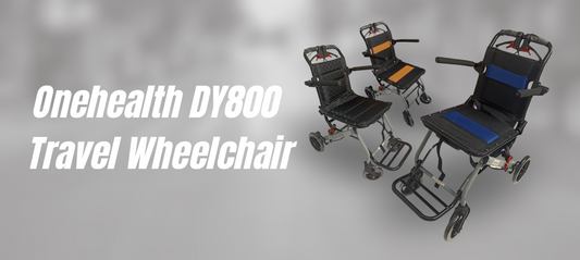 Travel Bebas Hambatan dengan Onehealth DY800 Travel Wheelchair! Ringan, Aman, dan Praktis untuk Perjalanan Anda!