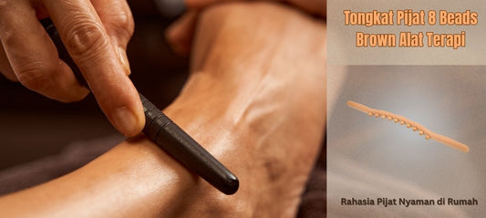 Capek Seharian? Gunakan Alat Terapi Tongkat Pijat 8 Beads Brown