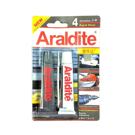 Araldite Rapid Steel 57g Grey - The Kingdom Shop