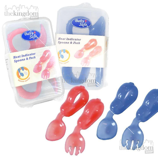 Baby Safe BS40 Heat Indicator Spoons & Fork - The Kingdom Shop