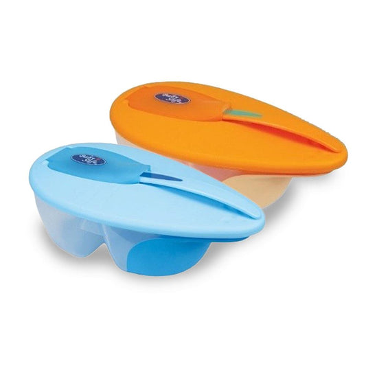 Baby Safe FB001 Twin Taste Bowl Set with Heat Sensing Spoon - The Kingdom Shop