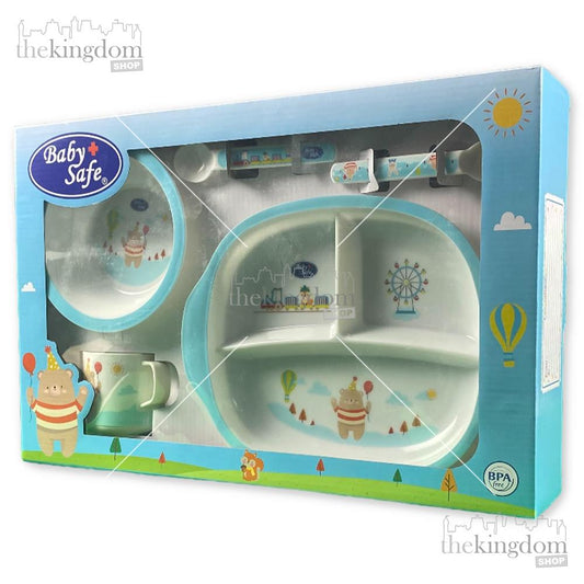 Baby Safe FS609 Tableware Set Blue - The Kingdom Shop