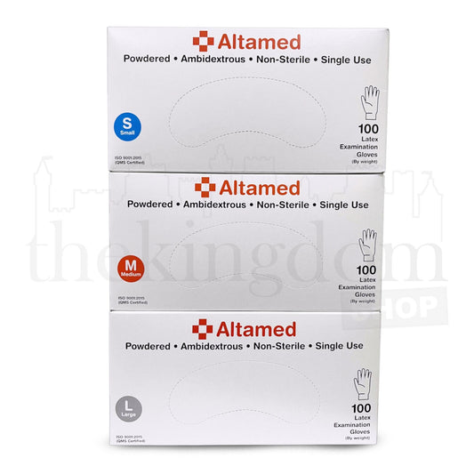 Altamed Latex Gloves PP (Powdered) /100