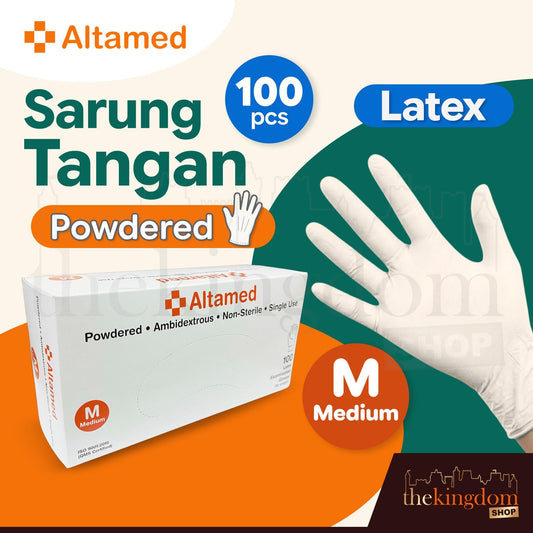 Altamed Latex Gloves PP (Powdered) /100