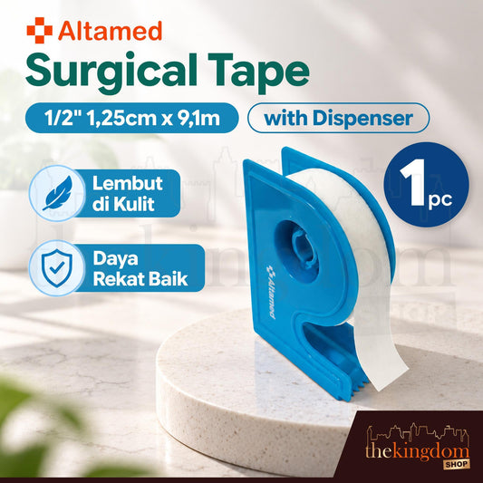 Altamed Surgical Tape 1/2" 1,25cm x 9,2m w/ Dispenser /1