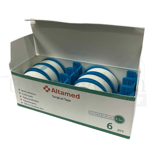 Altamed Surgical Tape 1/2" 1,25cm x 9,2m w/ Dispenser /6
