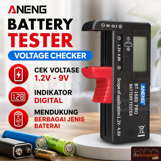Aneng 18650 Tester Baterai Voltage Checker - {MBBT02BK}