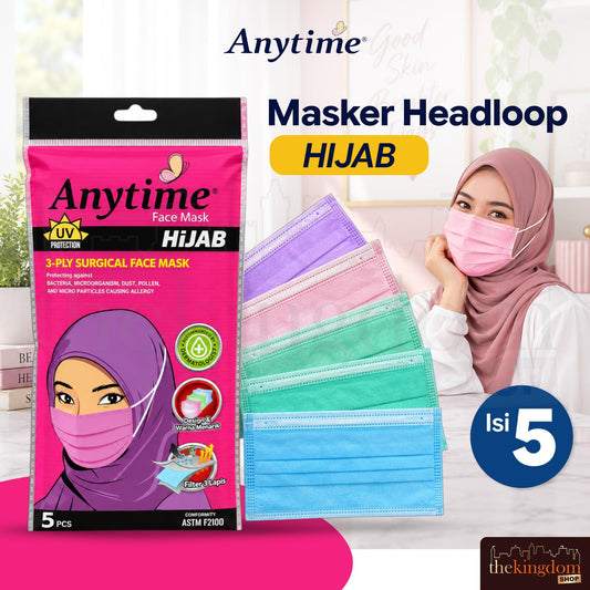 Anytime 3ply Headloop Face Mask Hijab /5