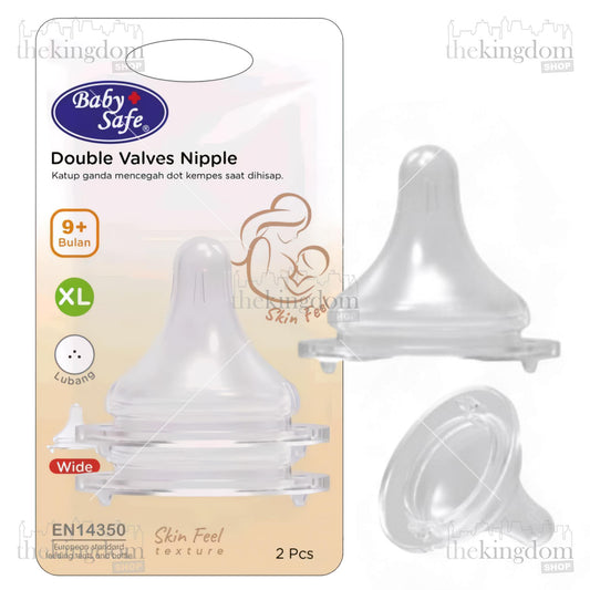 Baby Safe DWS0L DWS0M DWSXL Double Valve Nipple