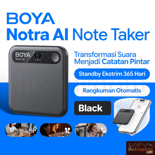 Boya Notra AI Note Taker Black