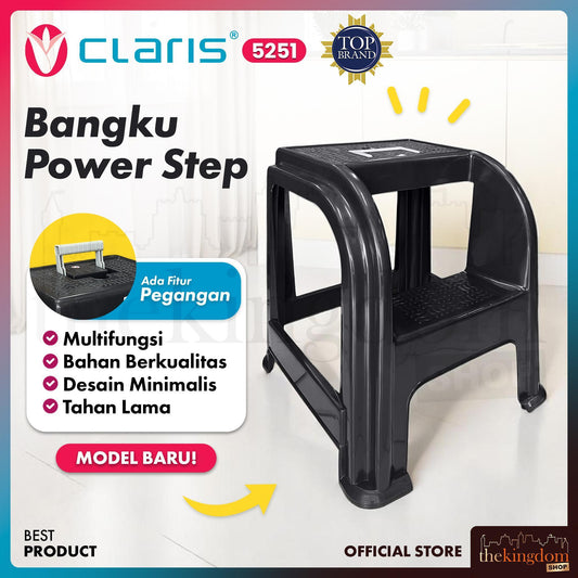 Claris 5251 Power Step Stool Grey