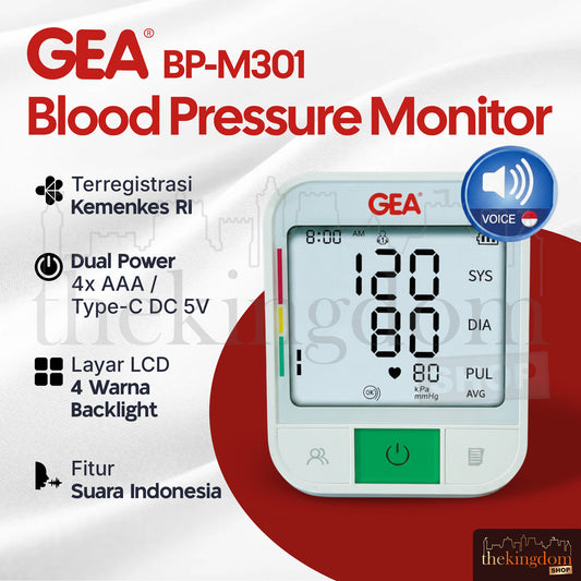 GEA BP-M301 Electronic Blood Pressure Monitor Tensimeter with Voice