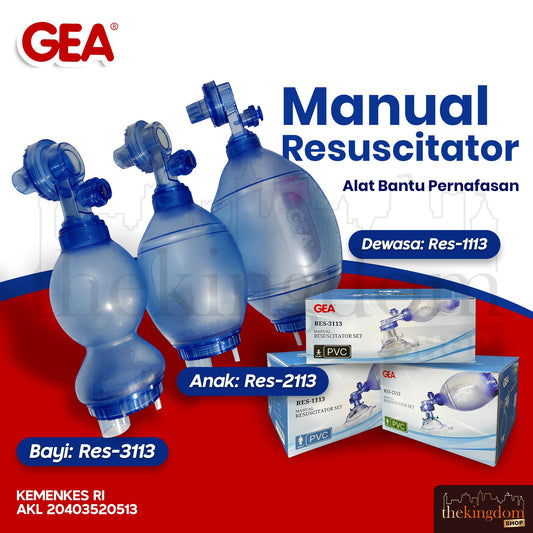 GEA Manual Resuscitator Set PVC