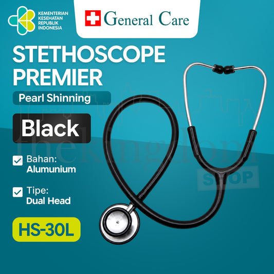 General Care HS-30L Stethoscope Premier Pearl Shinning Dual Head