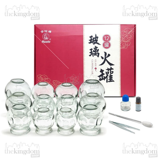 Hwato Glass Cupping Jar Glass Wind Cup /12