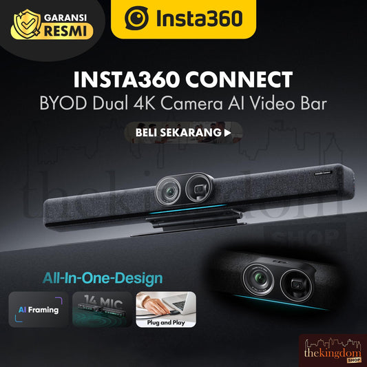 Insta360 Connect BYOD Dual 4K Camera AI Video Bar