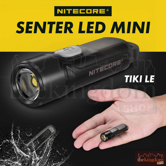 Nitecore P8 TIKI LE Mini Senter LED OSRAM IP66 300 Lumens Black