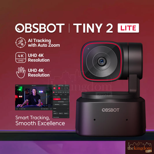 Obsbot Tiny 2 Lite 4K PTZ Streaming Camera