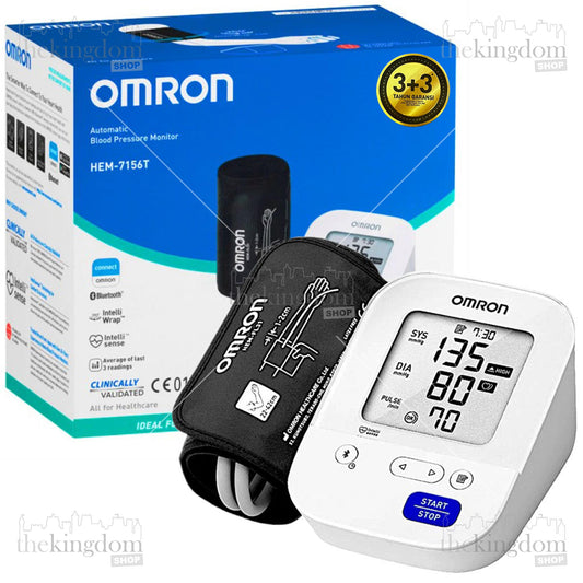 Omron HEM-7156T Blood Pressure Monitor (Bluetooth, Without Adapter)