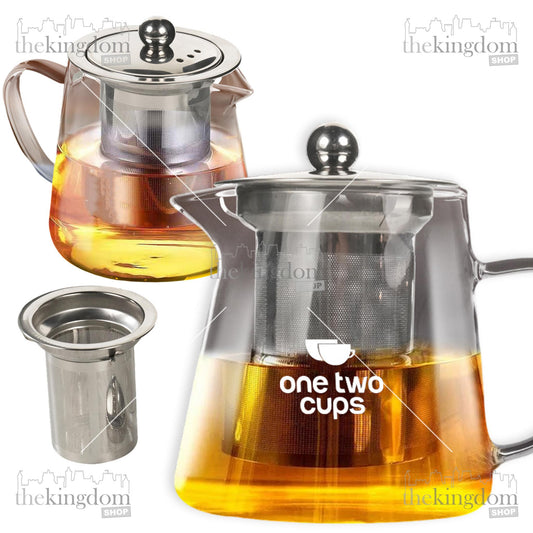 One Two Cups TP760 Glass Teapot w/ Filter 450ml