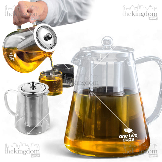 One Two Cups TP760 Glass Teapot with Filter 700ml