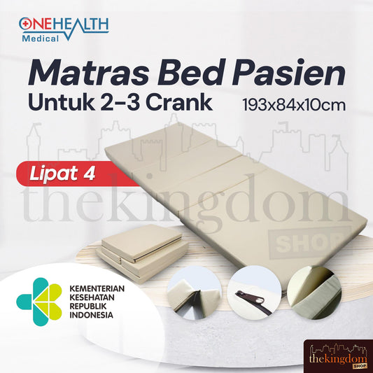 Onehealth Patient Bed Mattress 2-3 Crank 4-Fold