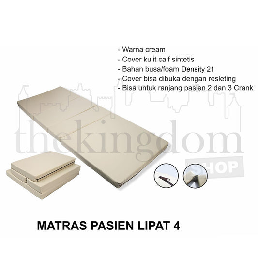 Onehealth Patient Bed Mattress 2-3 Crank 4-Fold