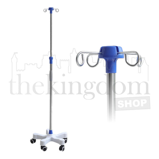 OneHealth OH-TI01 Tiang Infus Adjustable Stainless Steel IV Stand