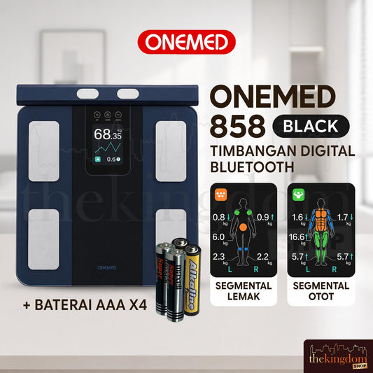 Onemed 858 Timbangan Digital Bluetooth Black