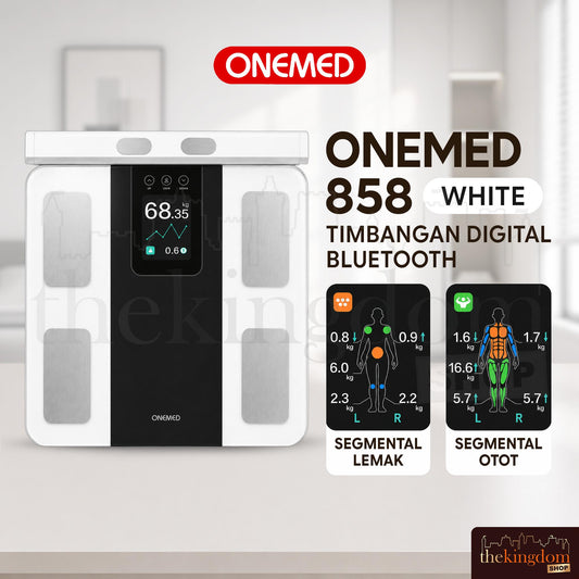 Onemed 858 Timbangan Digital Bluetooth White