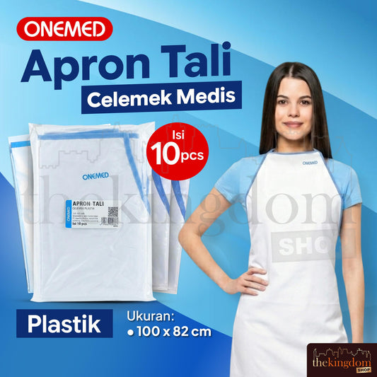 Onemed Apron Tali Celemek Plastik Isi 10