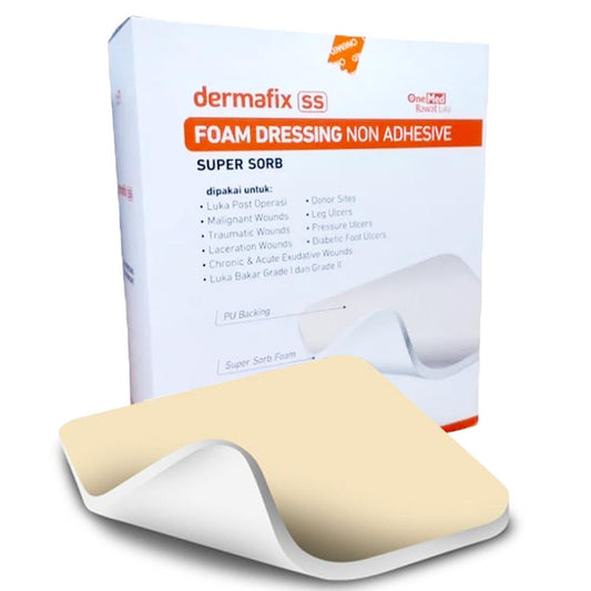 Onemed Dermafix SS 10x10cm Non Adhesive Foam Dressing /10