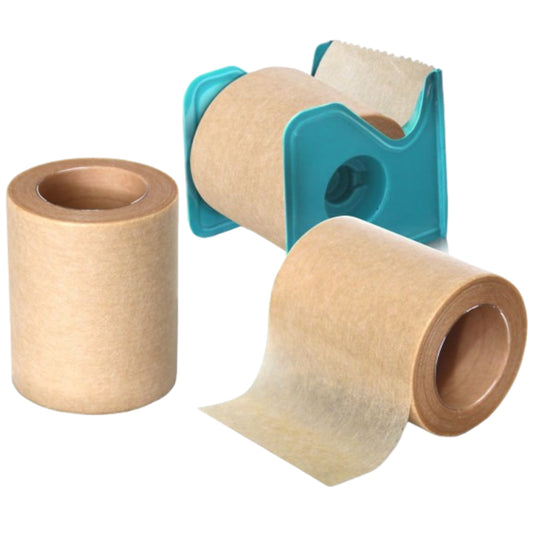Onemed Isopore Brown 2" 5cmx9.2m Medical Paper Plaster + Dispenser /1