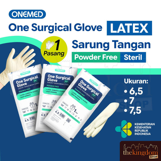 Onemed One Surgical Glove Latex Sterile PF (Powder Free)