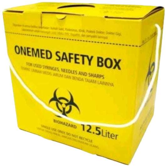 Onemed Safety Box Yellow 12.5 Liter