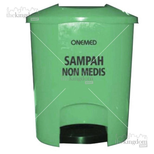 Onemed Non-Medical Waste Trash Can 36L Green