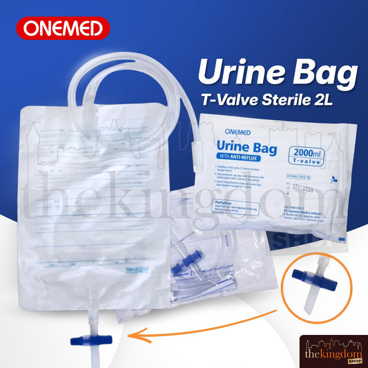Onemed Urine Bag Steril T-Valve 2000ml