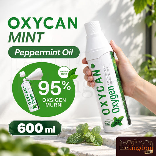 Oxycan Mint 95% Pure Oxygen Can With Peppermint Oil 600ml