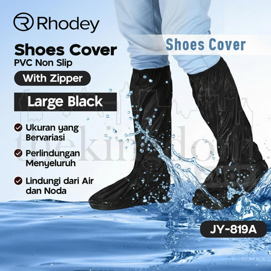 Rhodey JY-819A Shoes Cover PVC Non Slip With Zipper
