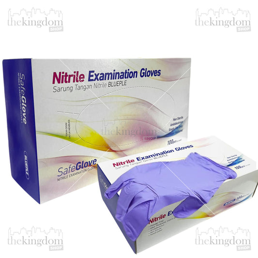 SafeGlove Nitrile PF (Powder Free) Bluple /100