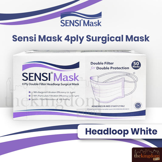 Sensi Mask 4ply Surgical Mask Headloop /50