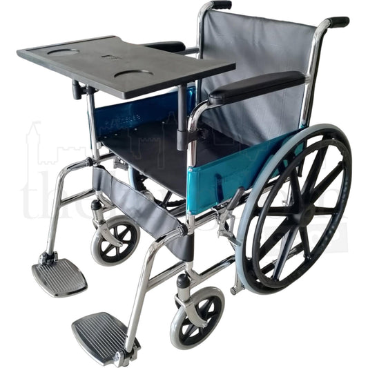 Serenity 102S Steel Wheelchair Racing With Tray Black