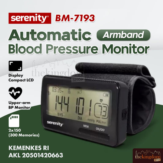 Serenity BM-7193 Automatic Blood Pressure Monitor Armband