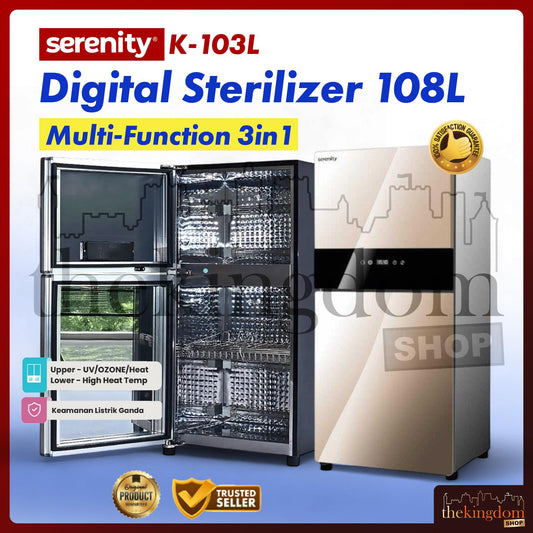 Serenity K-103L Multi-Function 3in1 Digital Sterilizer 108L