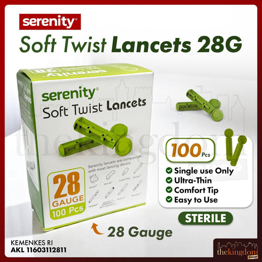 Serenity Soft Twist Lancets 28G /100