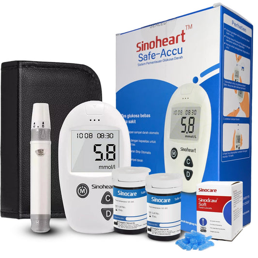 Sinoheart Safe-Accu Set /50 (Tool + Strip /50 + Lancet /50)