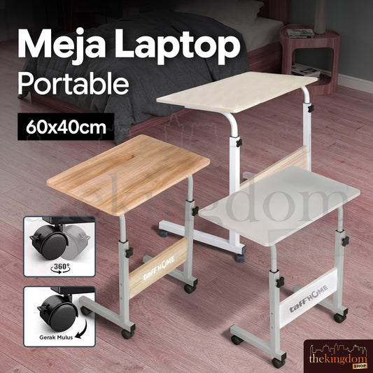TaffHOME ND02 Meja Laptop Adjustable Portable Desk 1 Layer 60x40cm