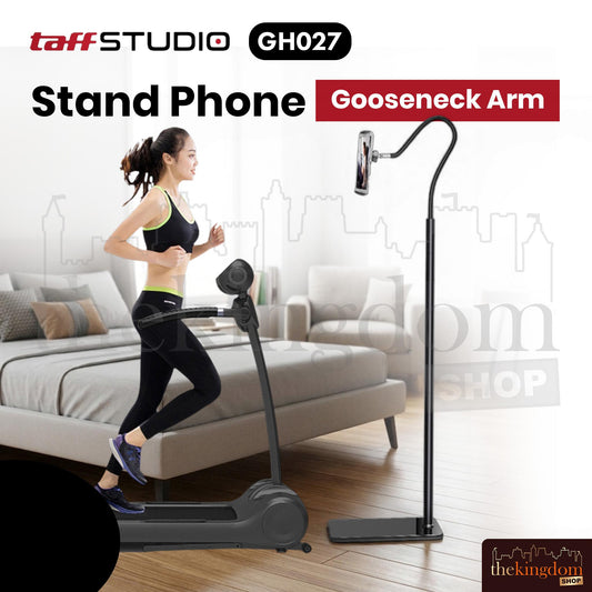 TaffStudio GH027 Floor Stand Phone Holder Gooseneck Arm 130cm Black