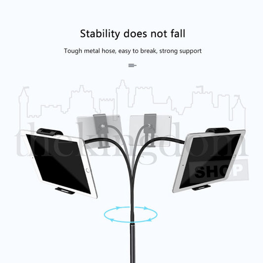 TaffStudio GH027 Floor Stand Phone Holder Gooseneck Arm 130cm Black