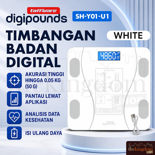Taffware SH-Y01-U1 Digipounds Digital Scale White